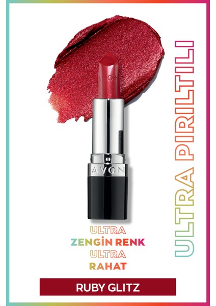 Ultra Shimmer Lipstick - Ruby Glitz