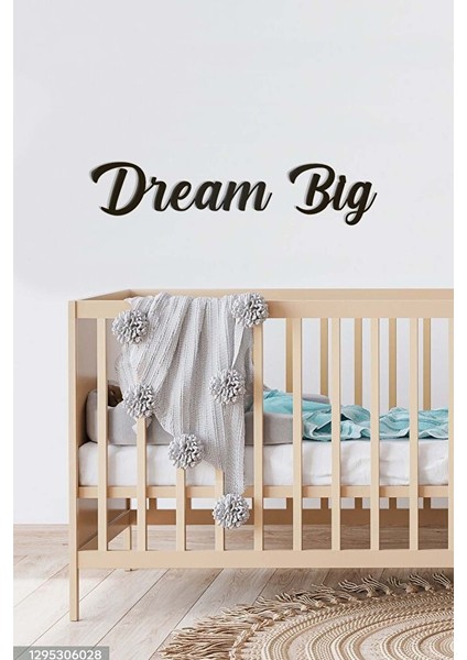 Ahşap Dekoratif Duvar Yazısı - Çocuk/bebek Odası - Dream Big fiyatları