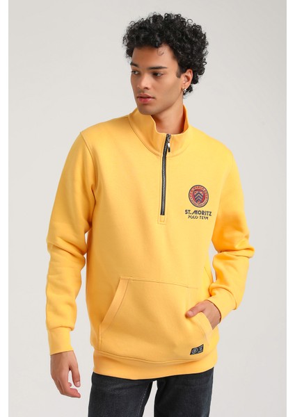 Half-Zip Hardal Slim Fit Half-Zip Sweatshırt 23FWM64064