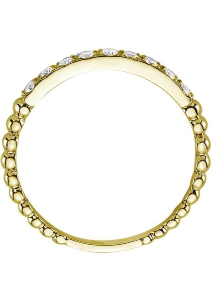 G Renk 0,19 Karat Pırlanta 9 Taş Yüzük 0404R0299