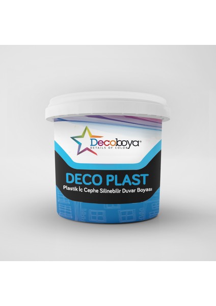 Deco Plast Silinebilir Mat İç Cephe Duvar Boyası 3 kg