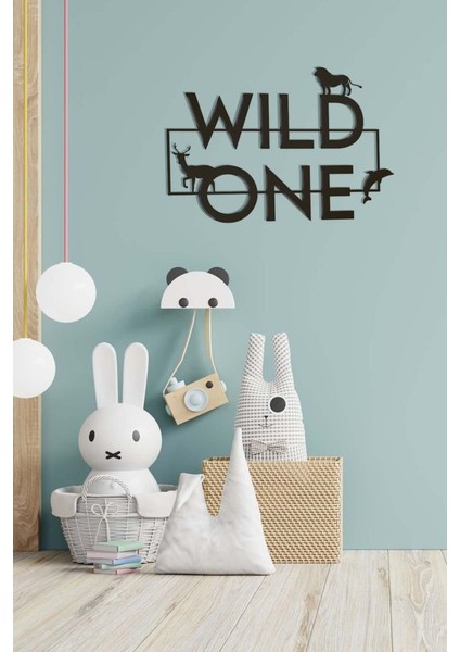 Ahşap Dekoratif Duvar Yazısı - Çocuk/bebek Odası - Wild One fiyatları