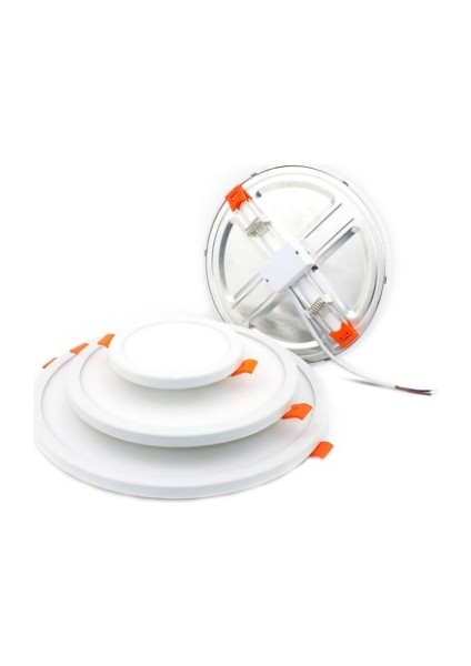 CT-5647 15 Watt Sıva Üstü Yuvarlak Plus Slim Ayarlanabilir LED Panel Beyaz Işık 5 Adet modelleri