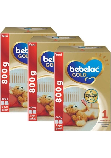 Gold 1 Bebek Sütü 800 gr x 3 Adet