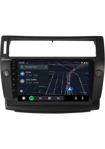 Citroen C4 (2005-2011) Android 12 Carplay Navigasyon Multimedya - 8gb Ram 128GB HDD