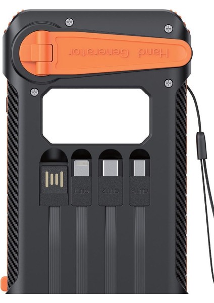 SO600 Solar Powerbank, 10000 Mah, LED Işık
