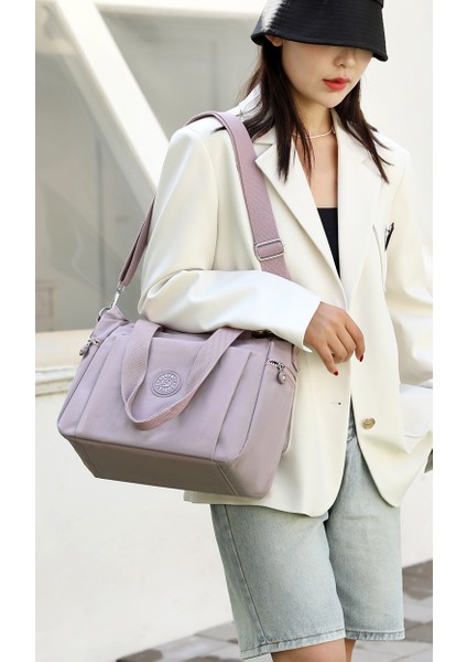 Kadın Omuz Büyük Kapasiteli Naylon Kadın Tek Omuz Rahat El Tote Kadın Çantası (Yurt Dışından) modelleri