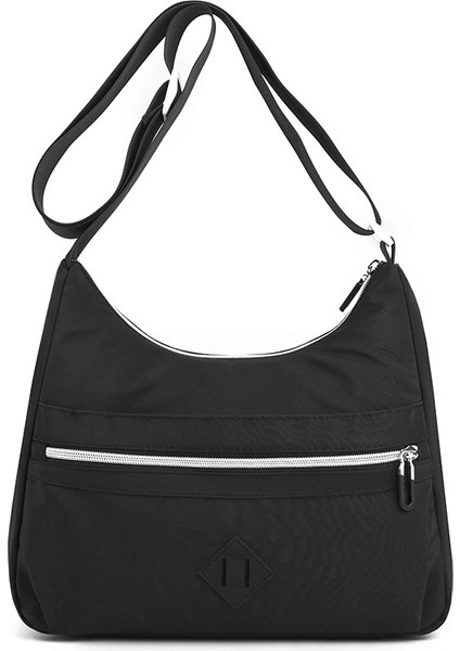 Kadın Rahat Minimalist Kore Düz Renk Moda Kadın Büyük Kapasiteli Kadın Omuz Messenger Çantası (Yurt Dışından)