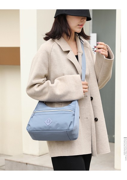 Kadın Rahat Minimalist Kore Düz Renk Moda Kadın Büyük Kapasiteli Kadın Omuz Messenger Çantası (Yurt Dışından) fiyatları