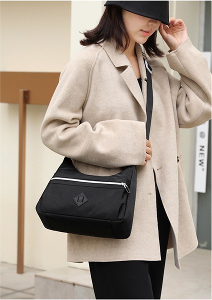 Kadın Rahat Minimalist Kore Düz Renk Moda Kadın Büyük Kapasiteli Kadın Omuz Messenger Çantası (Yurt Dışından) fiyatları