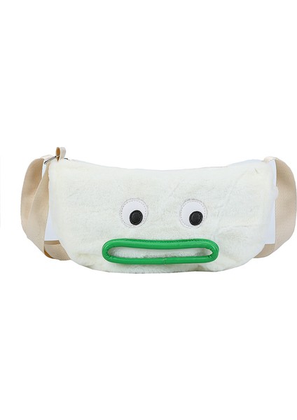 Kadın Peluş Sosis Ağız Peluş Bebek Sevimli Sevimli Sevimli Sevimli Karikatür Cep Telefonu Omuz Messenger Çantası (Yurt Dışından)