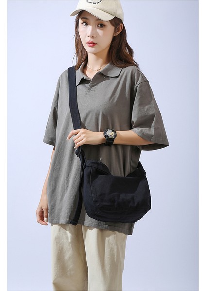Büyük Kapasiteli Yaz Premium Tembel Rüzgar Retro Niş Crossbody Büyük Kapasiteli Banliyö Tuval Çantası (Yurt Dışından) fiyatları