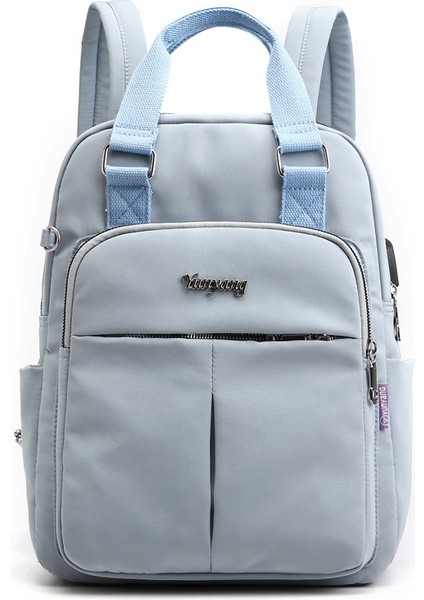 Rahat Sırt Kadın USB Şarj Sırt Bilgisayar Büyük Kapasiteli Akademi Tarzı Seyahat Sırt Bags Çantası (Yurt Dışından)