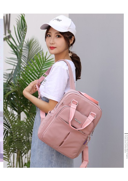 Rahat Sırt Kadın USB Şarj Sırt Bilgisayar Büyük Kapasiteli Akademi Tarzı Seyahat Sırt Bags Çantası (Yurt Dışından) fiyatları