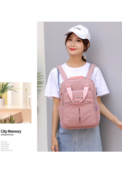 Rahat Sırt Kadın USB Şarj Sırt Bilgisayar Büyük Kapasiteli Akademi Tarzı Seyahat Sırt Bags Çantası (Yurt Dışından) modelleri