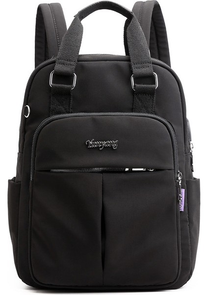 Rahat Sırt Kadın USB Şarj Sırt Bilgisayar Büyük Kapasiteli Akademi Tarzı Seyahat Sırt Bags Çantası (Yurt Dışından)