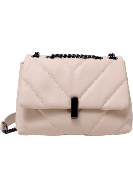 Büyük Kapasiteli Retro Kadın Sonbahar Kış Gelgit Moda Rahat Ins Çapraz Omuz Zincir Çantası (Yurt Dışından)