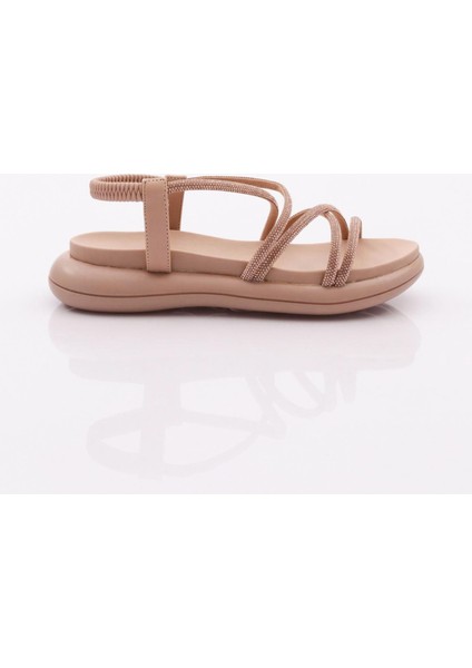 5046-22Y Kadın Çapraz Ip Bantli Sandalet