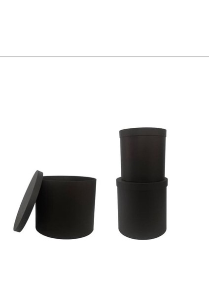 Silindir Model Kutu 3'lü Set