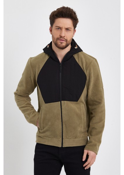5301 Intersoft Erkek Fermuarlı Kapüşonlu Mont