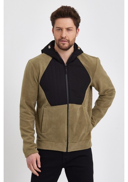 5301 Intersoft Erkek Fermuarlı Kapüşonlu Mont modelleri