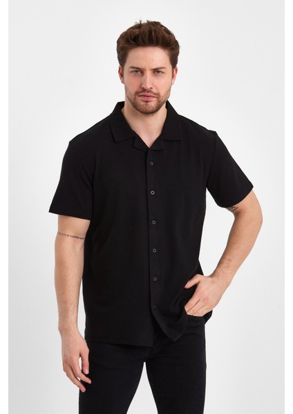 2640 Ottoman Comfort Fit Rahat Kesim Yakalı Gömlek modelleri