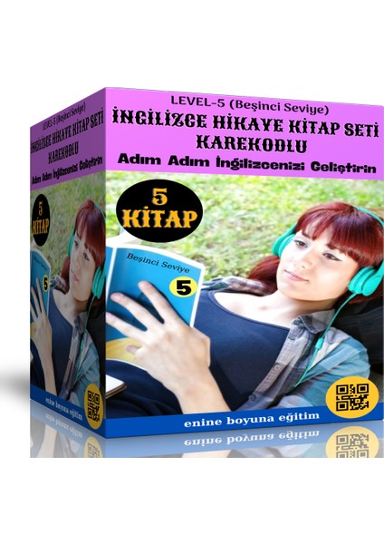 İngilizce Hikaye Seti Level-5 (Karekodlu 5 Kitap)