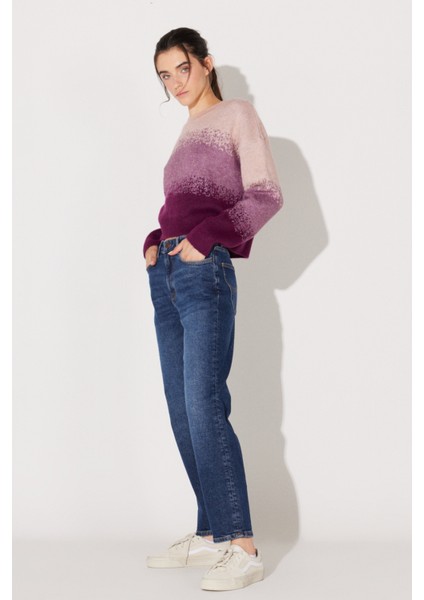 Carol Regular Fit Normal Kesim Yüksek Bel Mavi Esnek Jean Kot Pantolon modelleri