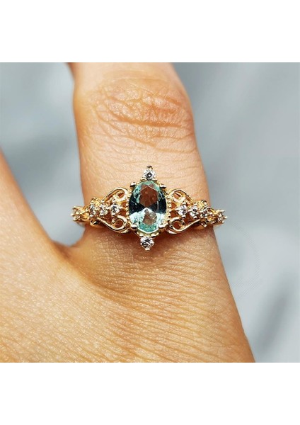 Evlilik Teklifi Yüzük - 14 Ayar Altın 0.50 Karat Topaz Taşlı Rose Evlilik Teklifi Yüzüğü fiyatları