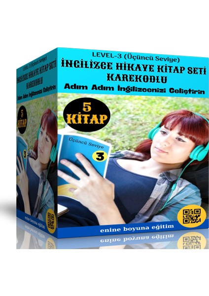 İngilizce Hikaye Seti Level-3 (Karekodlu 5 Kitap)
