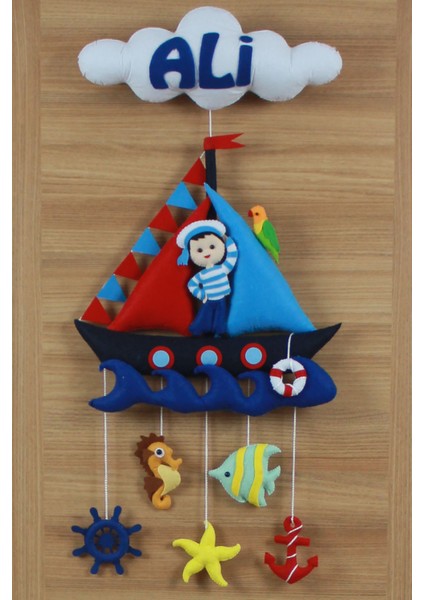 Ali Isimli Denizci Bebek Odası Kapı Süsü