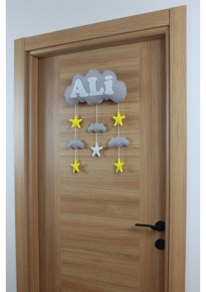Ali Isimli Bulutlu Bebek Kapı Süsü modelleri