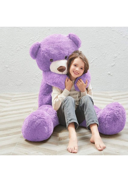 130 cm Papyonlu Sevimli Peluş Ayı - Sevgiliye Özel Hediye