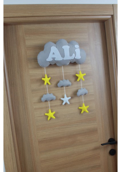 Ali Isimli Bulutlu Bebek Kapı Süsü fırsatları