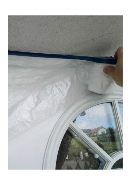 Yapışkanlı Koruma Örtüsü Kendinden Yapışan Maskeleme Bandı 110cm*20mt