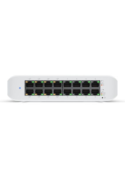 USW-Lite-16-PoE , 16 Port Gigabit , 8 Port Poe+  Güç ( 60W) , Yönetilebilir  , Plastiik Kasa , Switch