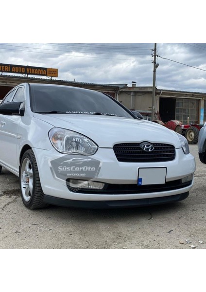 Hyundai Accent Era 2006-2012 Uyumlu Üniversal Astra H Lip Esnek Ön Lip 2 Parça Tampon Altı Dil Karlık Ön Ek