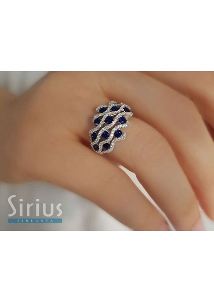 Safir ve Pırlanta Taşlı Yüzük 0404R0305 fırsatları