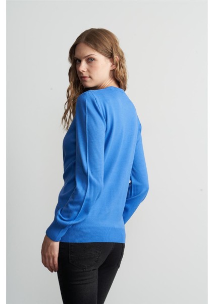 Çetinkaya Miramira 2275 Bisiklet Yaka Triko Koyu Mavi fırsatları