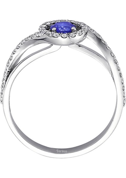 Safir ve Pırlanta Taşlı Yüzük 0404R0307