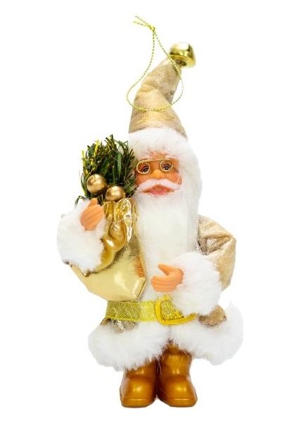 Mini Noel Baba 13 cm Altın