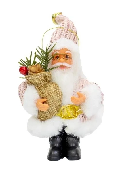 Mini Noel Baba 13 cm Pembe