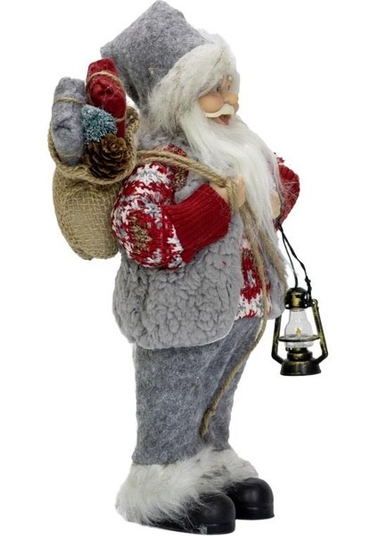 Noel Baba Gri 30 cm modelleri