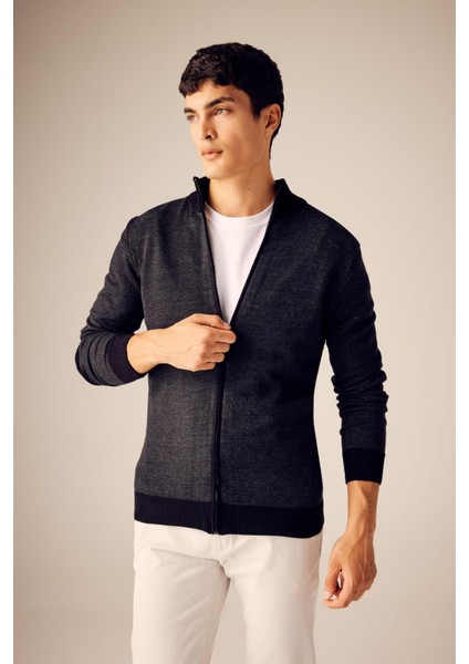 R1686AZ/BK27 Defacto Erkek Hırka Black