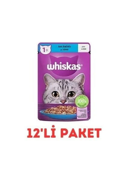 Ton Balıklı Poşet Yaş Mama 85 gr 12'li Paket