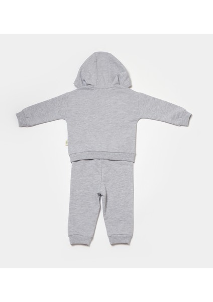 Babycosy Organik Kapüşonlu Sweatshirt & Pantolon Seti