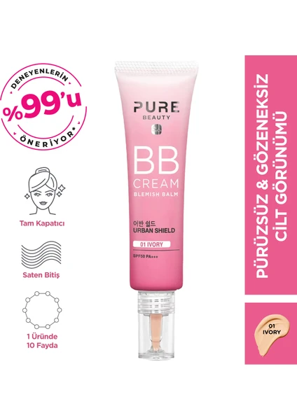 BB Krem Spf50 Pa+++ Ivory 30 ml