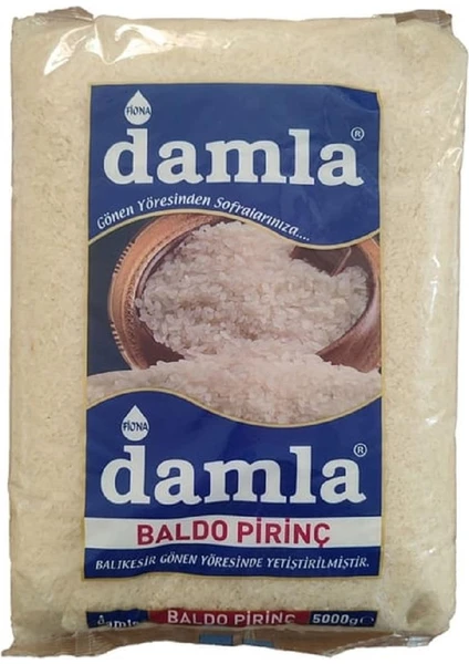 Damla Baldo Pirinç 5 kg