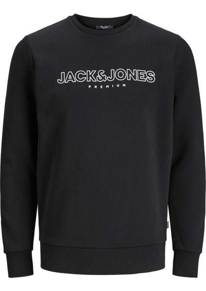 Jprblajason Branding Sweat Crew Neck Erkek Siyah Sweatshirt 12245593-Black