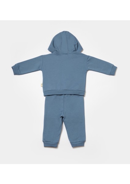 Babycosy Organik Kapüşonlu Sweatshirt & Pantolon Seti